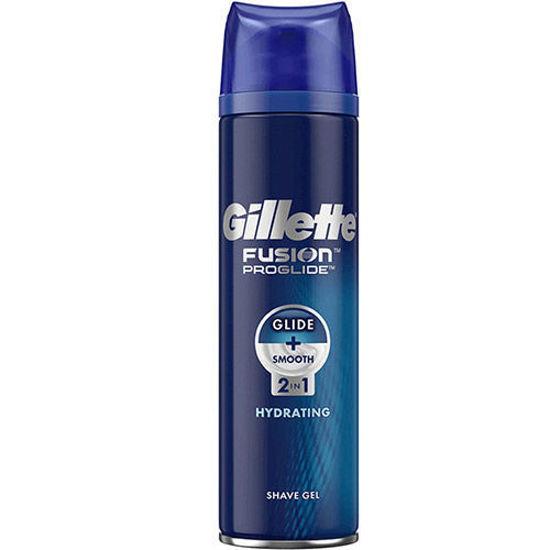 ژل اصلاح ژیلت مدل fusion proglide 2 in 1 hydrating حجم 200 میلی لیتر