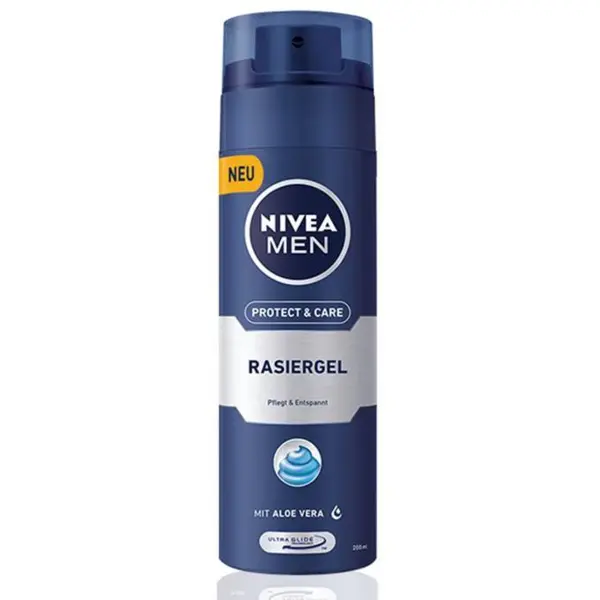 ژل اصلاح مردانه نیوآ مدل Protect And Care حجم 200 میلی لیتر