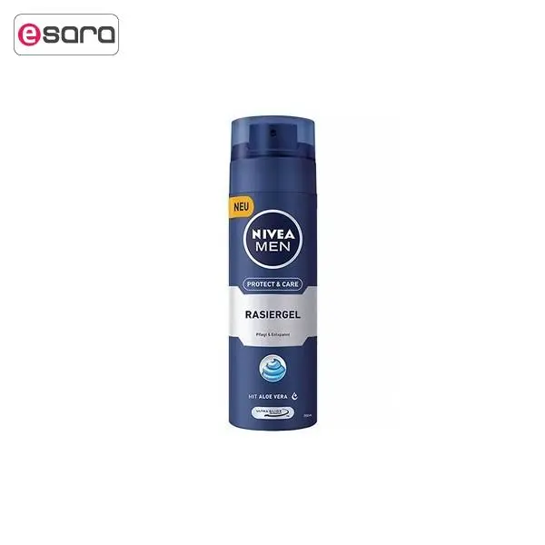 ژل اصلاح مردانه نیوآ مدل Protect And Care حجم 200 میلی لیتر