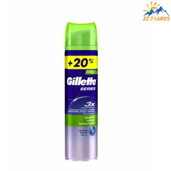 ژل اصلاح ژیلت مدل Protection 3X حجم 200 میلی لیتر