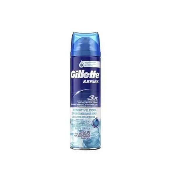 ژل اصلاح ژیلت مدل SENSITIVE COOL حجم 200 میلی لیتر
