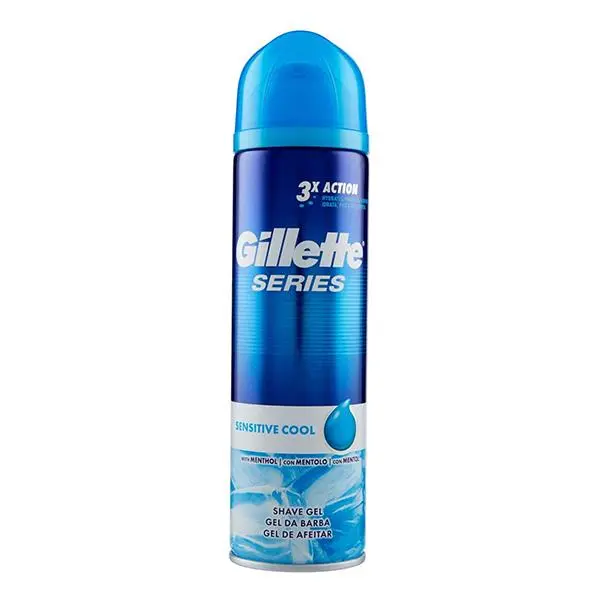 ژل اصلاح ژیلت مدل SERIES 3X مرطوب کننده حجم 200 میل Gillette - 4