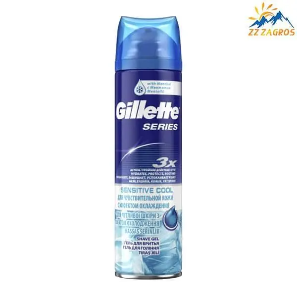 ژل اصلاح ژیلت مدل SERIES 3X مرطوب کننده حجم 200 میل Gillette - 2