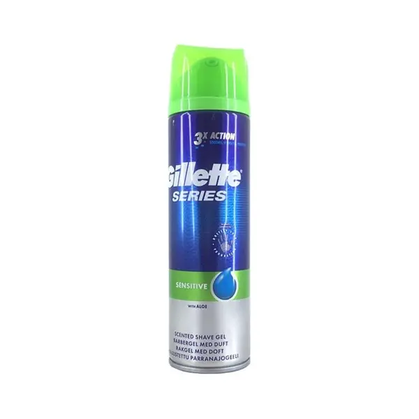 ژل اصلاح ژیلت مدل SERIES 3X مرطوب کننده حجم 200 میل Gillette - 3