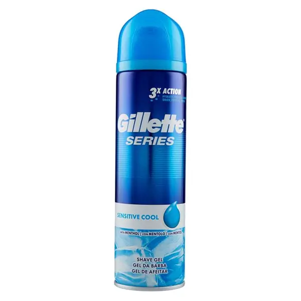 ژل اصلاح ژیلت مدل SERIES 3X مرطوب کننده حجم 200 میل Gillette
