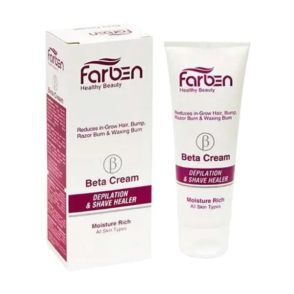 کرم بعد اصلاح و اپیلاسیون فاربن سری Moisture Rich مدل Beta حجم 75 میلی لیتر