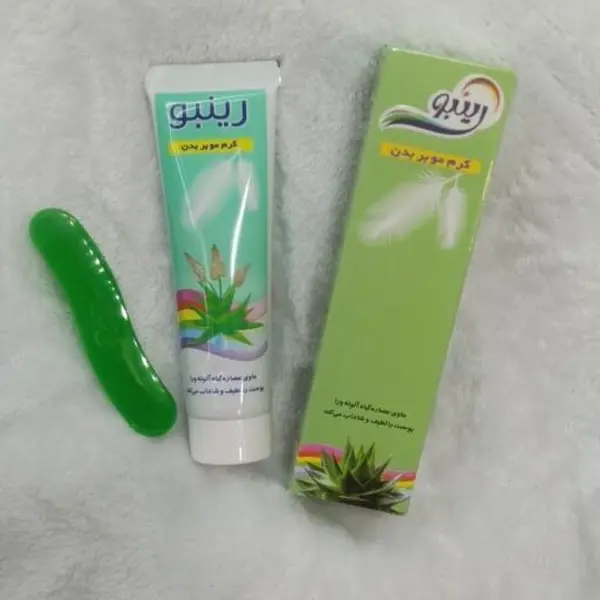 کرم موبر بدن ضدحساسیت کننده بدن رینبو