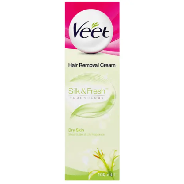 کرم موبر بدن ویت 100 میل – مخصوص استفاده برای پوست های خشک – Veet silk & fresh hair removal cream