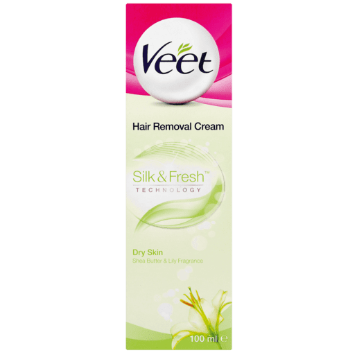 کرم موبر بدن ویت 100 میل  – مخصوص استفاده برای پوست های خشک – Veet silk & fresh hair removal cream