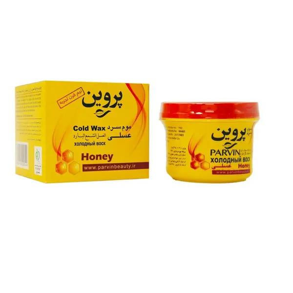 موم سرد عسلی پروین وزن 300 گرم