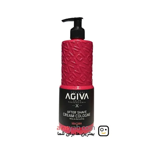 افتر شیو کرمی مردانه آگیوا Agiva سری Magma مرطوب کننده پوست حجم 400 میل