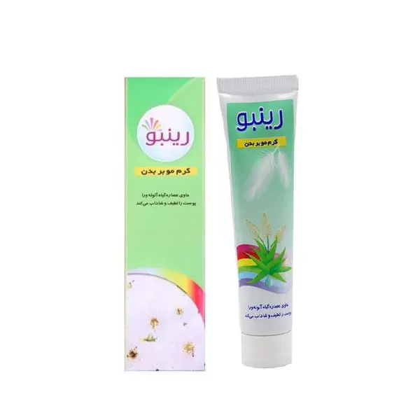 کرم واسپری موبر بدن رینبو مدل DEPILATORY CREAM حجم 100 میلی لیتر