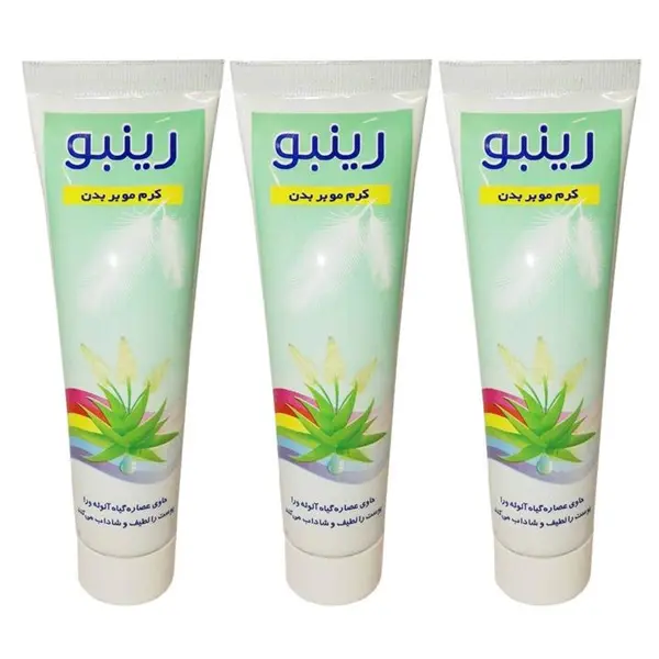 کرم واسپری موبر بدن رینبو مدل DEPILATORY CREAM حجم 100 میلی لیتر