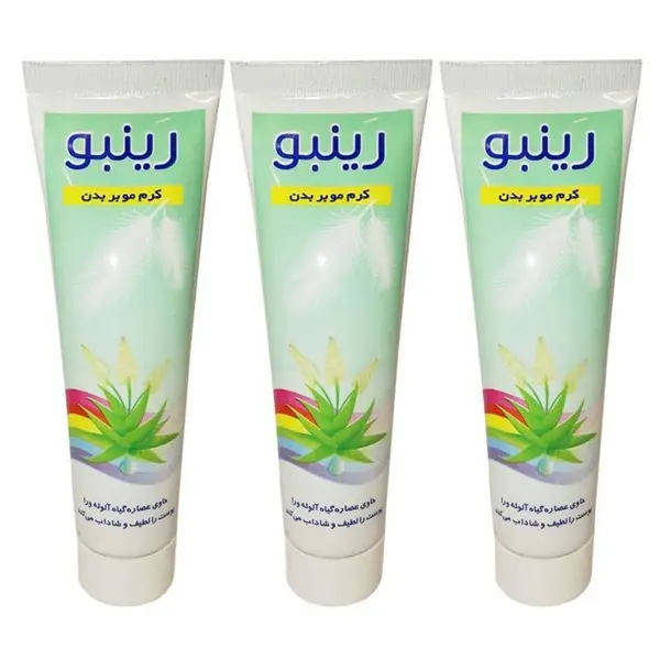 کرم واسپری موبر بدن رینبو مدل DEPILATORY CREAM حجم 100 میلی لیتر