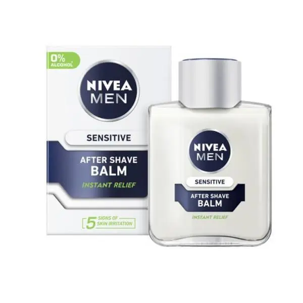 افتر شیو مردانه نیوآ مدل Sensitive حجم 100 میلی لیتر Nivea Sensitive Post Shave Balm For Men 100ml