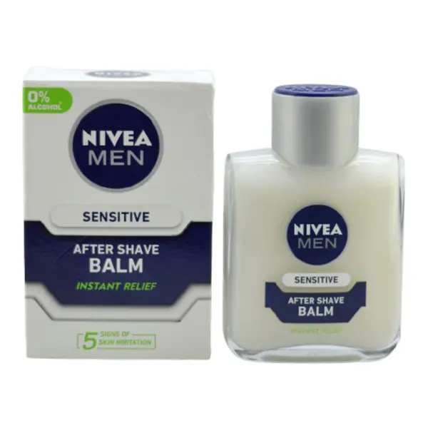 افتر شیو مردانه نیوآ مدل Sensitive حجم 100 میلی لیتر Nivea Sensitive Post Shave Balm For Men 100ml