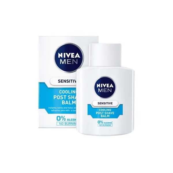 افتر شیو مردانه نیوا مدل Sensitive Cooling Post Balm حجم 100 میلی لیتر\t Nivea Sensitive Cooling Post Balm After Shave For Men 100ml