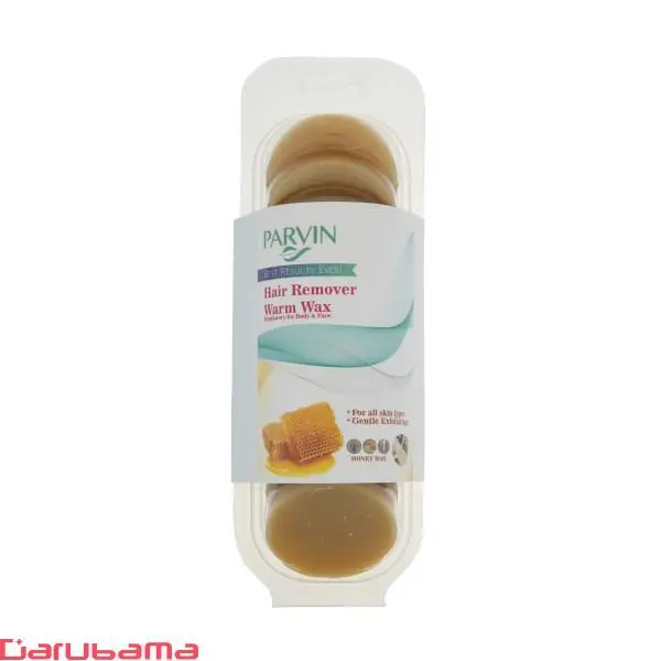 موم سکه ای 20گرمی عسل پروین 10 عددی Parvin Hony Coin Wax 20 Gr