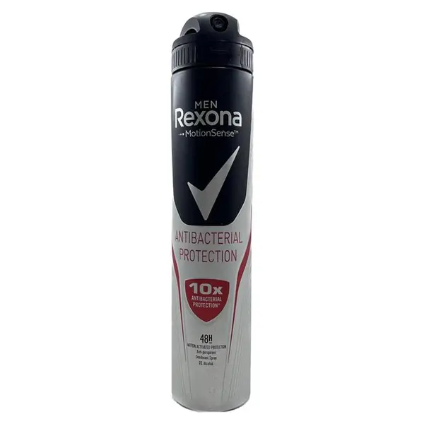 اسپری بدن مردانه 48 ساعته مدل 10X Antibacterial Protection رکسونا ایتالیایی حجم 200 میلی لیتر