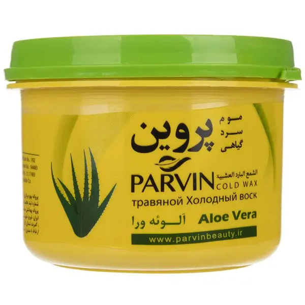 موم سرد پروین مدل آلوئه ورا Aloevera حجم 750 گرم Parvin Aloevera Cold Wax 750gr