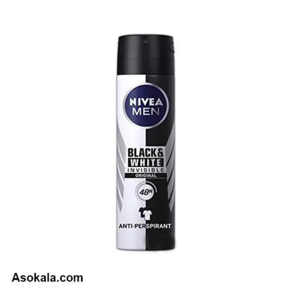 اسپری مردانه نیوآ لباس سیاه و سفید BLACK & WHITE original حجم 150 میل