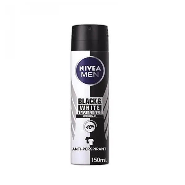 اسپری مردانه نیوآ لباس سیاه و BLACK & WHITE original حجم 150 میل
