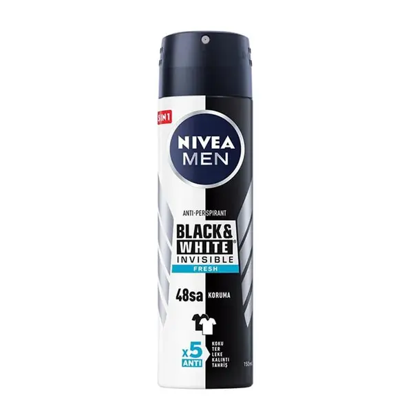 اسپری مردانه نیوآ لباس سیاه و BLACK & WHITE original حجم 150 میل