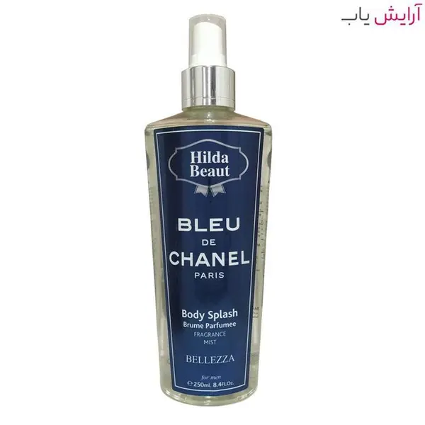 اسپری خوشبو کننده و آبرسان بدن مردانه هیلدا بیوتی مدل Bleu de Chanel Paris حجم 250 میلی لیتر
