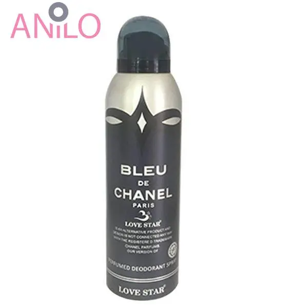 اسپری خوشبو کننده بدن مردانه والانسی مدل Bleu De Chanel حجم 200 میلی لیتر
