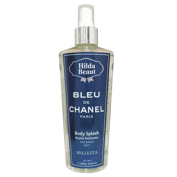اسپری خوشبو کننده و آبرسان بدن مردانه هیلدا بیوتی مدل Bleu de Chanel Paris حجم 250 میلی لیتر