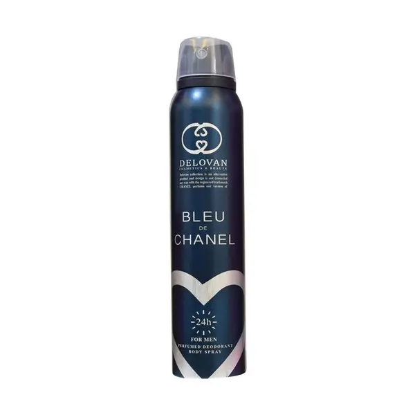 اسپری خوشبو کننده بدن مردانه دلوان مدل bleu de chanel حجم 200 میلی لیتر