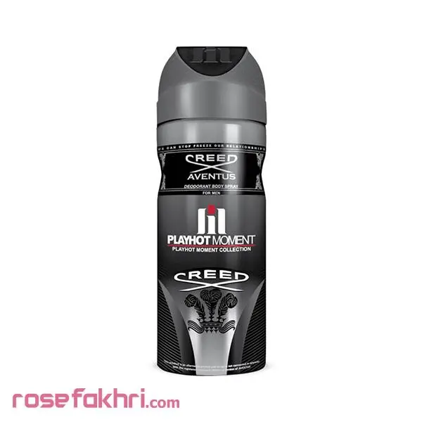 اسپری خوشبو کننده بدن مردانه پلی هات مومنت مدل CREED AVENTUS حجم 200 میلی لیتر