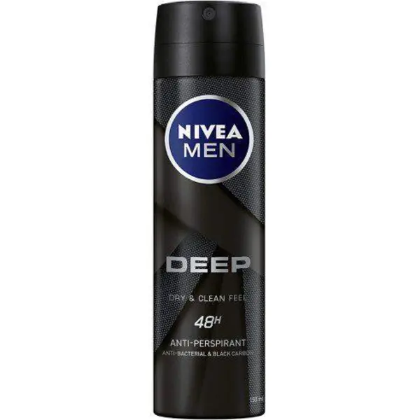 اسپری مردانه دیپ بلک کربن نیوآ Deep Black Carbon NIVEA