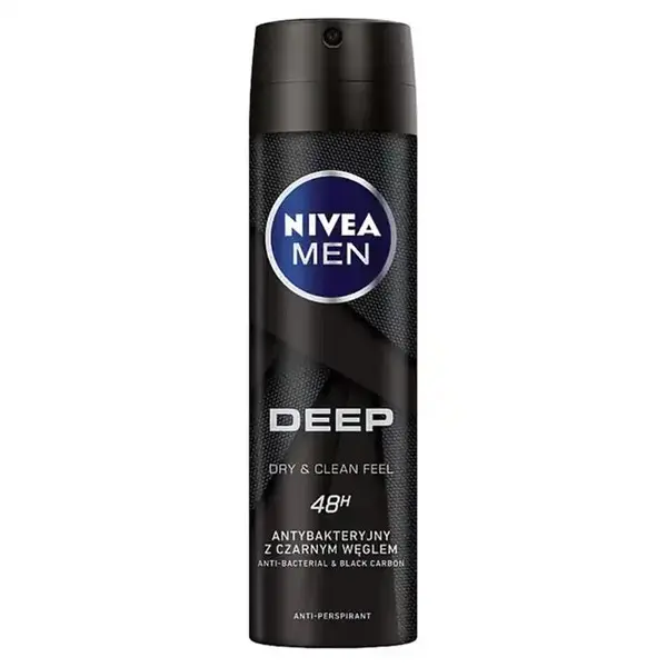 اسپری مردانه دیپ بلک کربن نیوآ Deep Black Carbon NIVEA