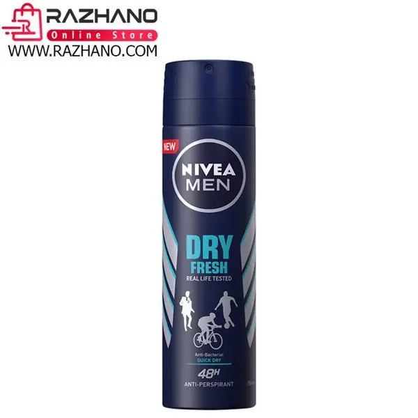 اسپری مردانه نیوا مدل DRY FRESH حجم 150 میل NIVEA