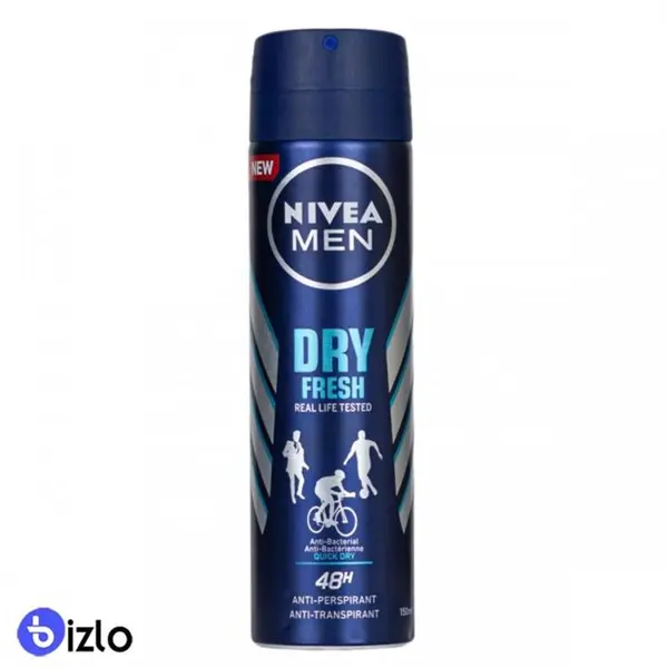 اسپری مردانه نیوا مدل DRY FRESH حجم 150 میل NIVEA