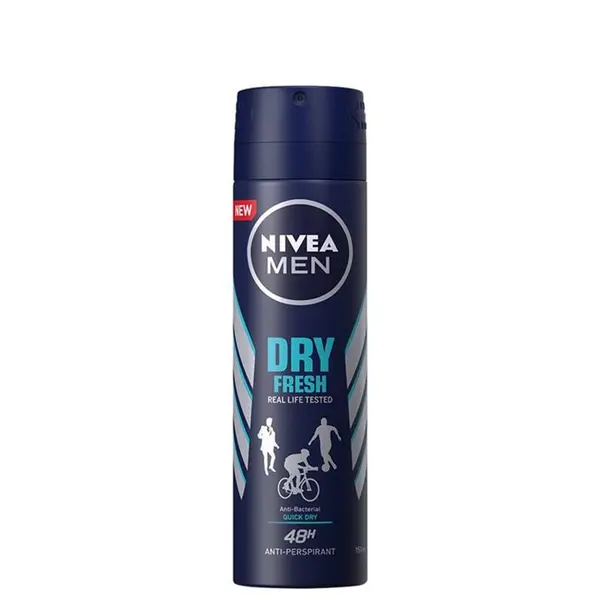 اسپری مردانه نیوا مدل DRY FRESH حجم 150 میل NIVEA