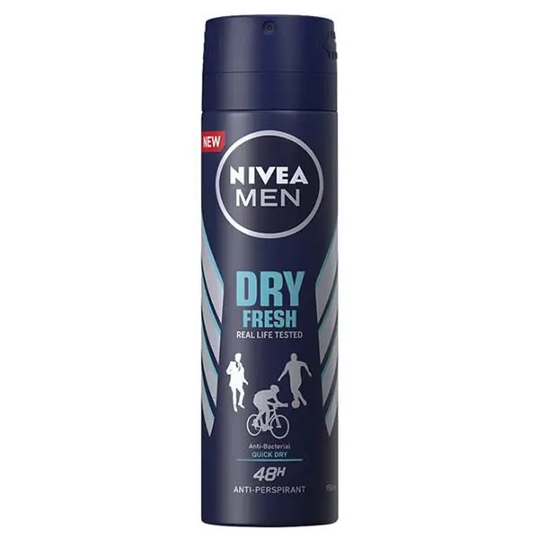 اسپری مردانه نیوا مدل DRY FRESH حجم 150 میل NIVEA