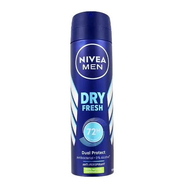 اسپری مردانه نیوا مدل DRY FRESH حجم 150 میل NIVEA