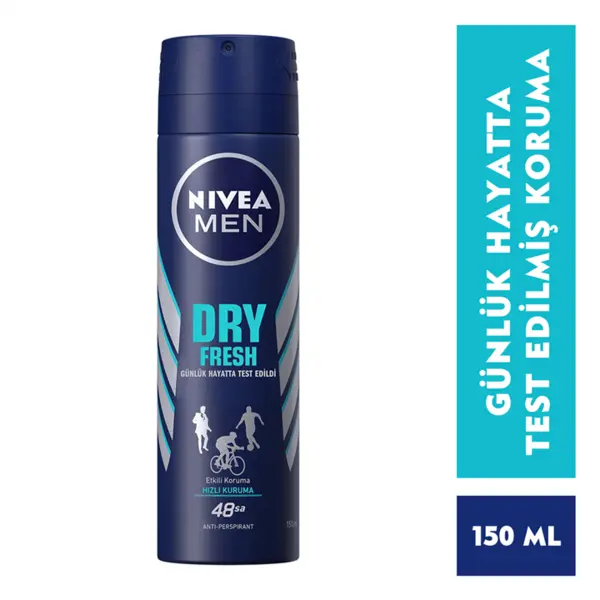 اسپری مردانه نیوا مدل DRY FRESH حجم 150 میل NIVEA
