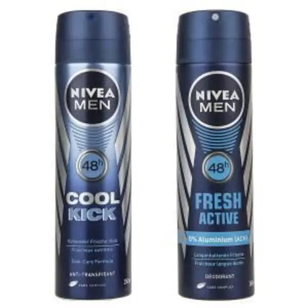 اسپری بدن مردانه نیوآ مدل Fresh Active Cool Kick حجم 150 میلی لیتر بسته 2 عددی