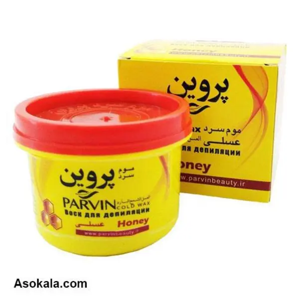 موم سرد پروین مدل عسل Honey حجم 750 گرم -