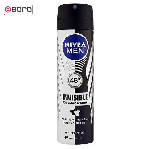اسپری مردانه نیوآ مدل Invisible Black and White Original حجم 150 میلی لیتر