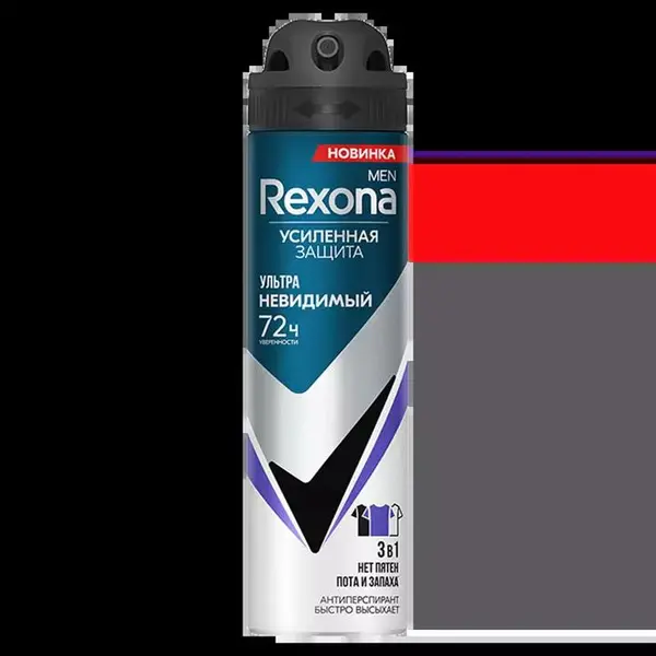 اسپری دئودورانت رکسونا Rexona مردانه 72 ساعته مدل Ультраневидимый حجم 150 میل - 6