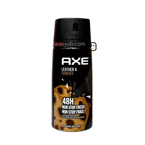 اسپری بدن مردانه آکس axe مدل Leather & Cookies حجم 150 میل