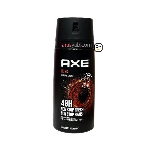 دئودورانت بدن مردانه آکس axe مردانه مدل مشک MUSK حجم 150 میل
