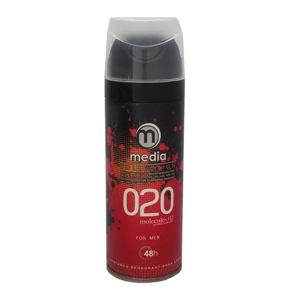 اسپری خوشبو کننده بدن مردانه مدیا مدل Molecules020 حجم 200 میلی لیتر - 2