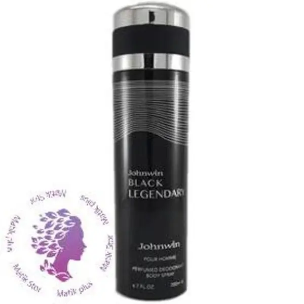اسپری دئودورانت مردانه بلک لجندری جانوین ا Spray Johnwin black legendary For men - 2