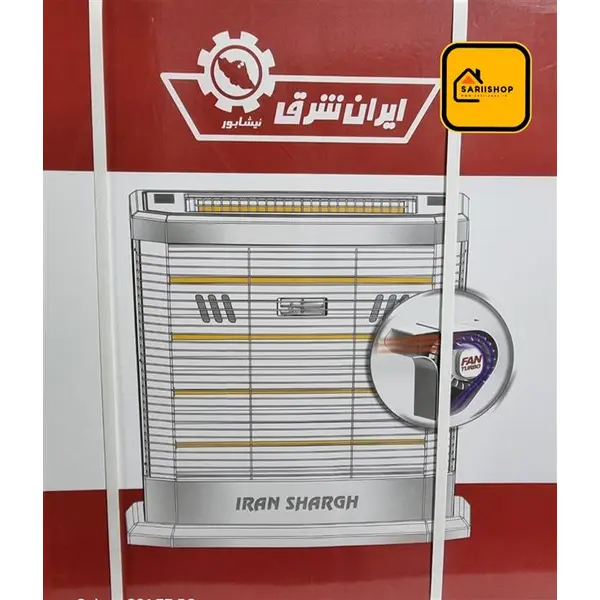 بخاری برقی ایران شرق لیانا ۲۶۰۰ وات فن دار - 2