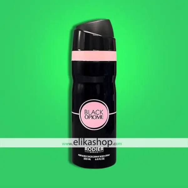 اسپری بدن رودیر مدل Black opiome حجم 200 میلی لیتر